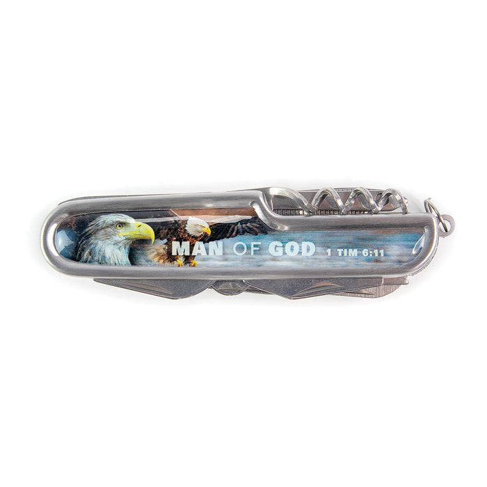 Pocket Knife Eagle - Man of God, 1 Tim 6:11