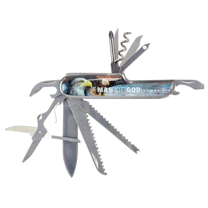 Pocket Knife Eagle - Man of God, 1 Tim 6:11