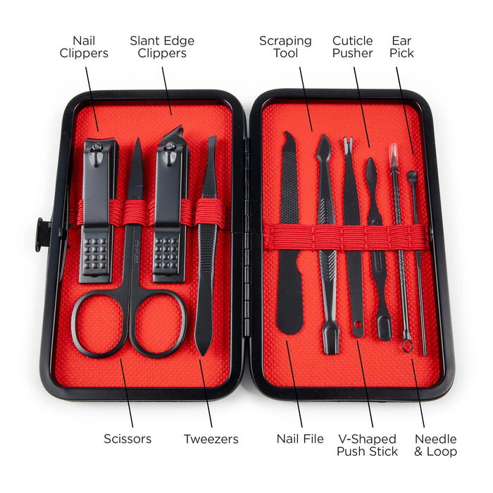 Manicure Set Mens - Strong and Brave, Jos 1:9