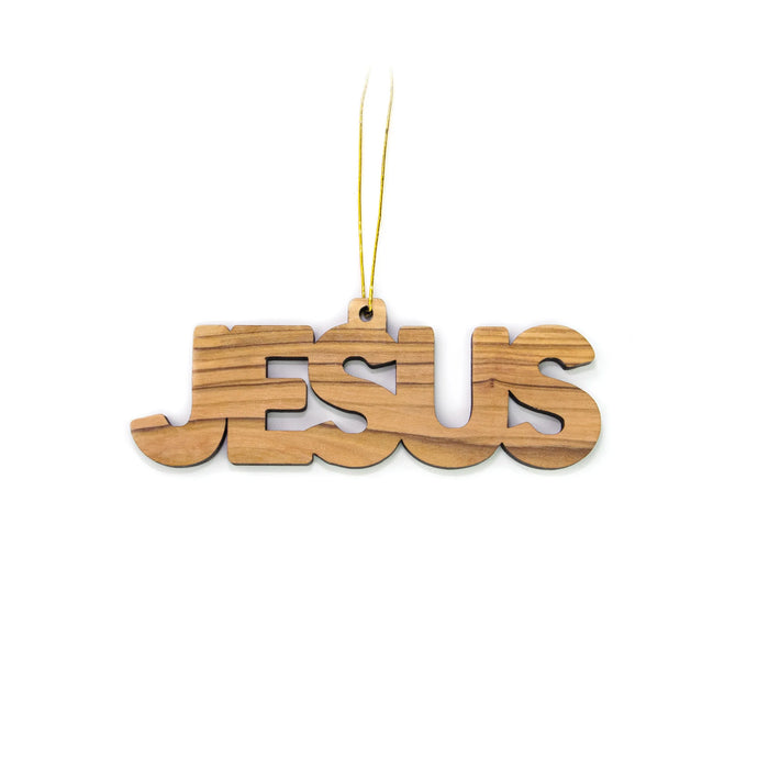 Olive Wood Bethlehem 2D Christmas Ornament – Jesus