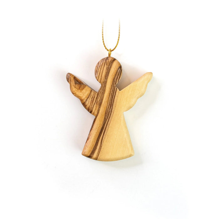 Olive Wood Bethlehem Comfort Angel Ornament