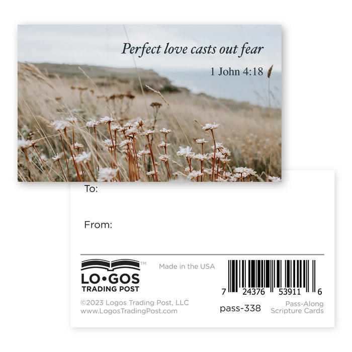 PIO Perfect love casts out fear, 1 John 4:18