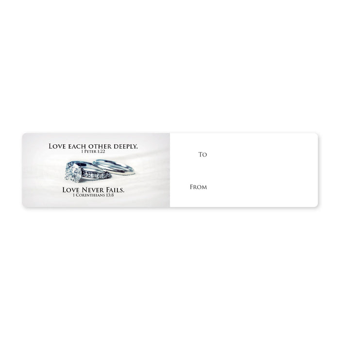 Mr and Mrs Deluxe Scripture Pen with Stylus, LED Light and Scripture Card - Blue and Silver