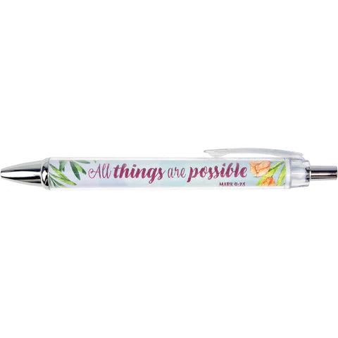 Floral Scripture Pens