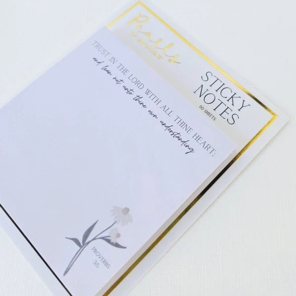Trust In The Lord Sticky Notes | Proverbs 3:5 50c