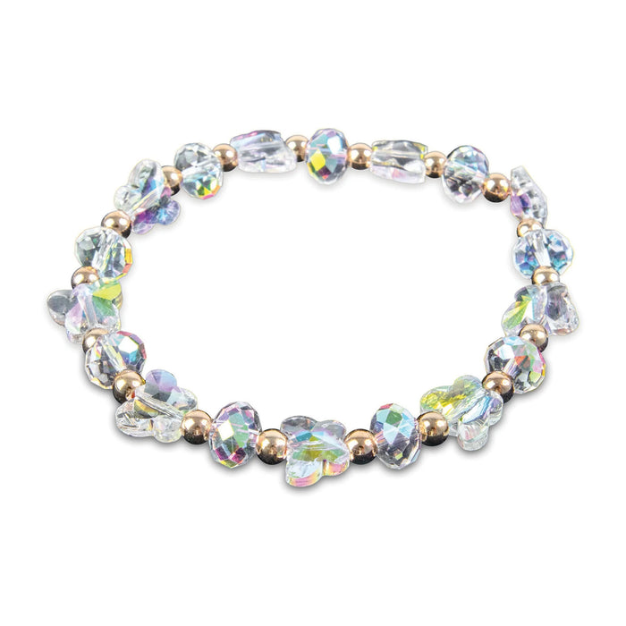 Butterfly Stretch Bracelet White, Baptism