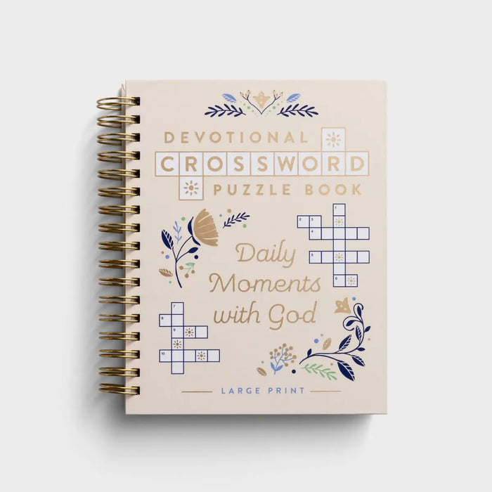 Devotional Crossword Puzzle Book: Daily Moments with God