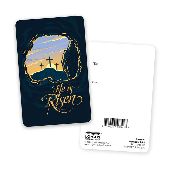 Wallet Scripture Card- Easter, Matthew:28:6