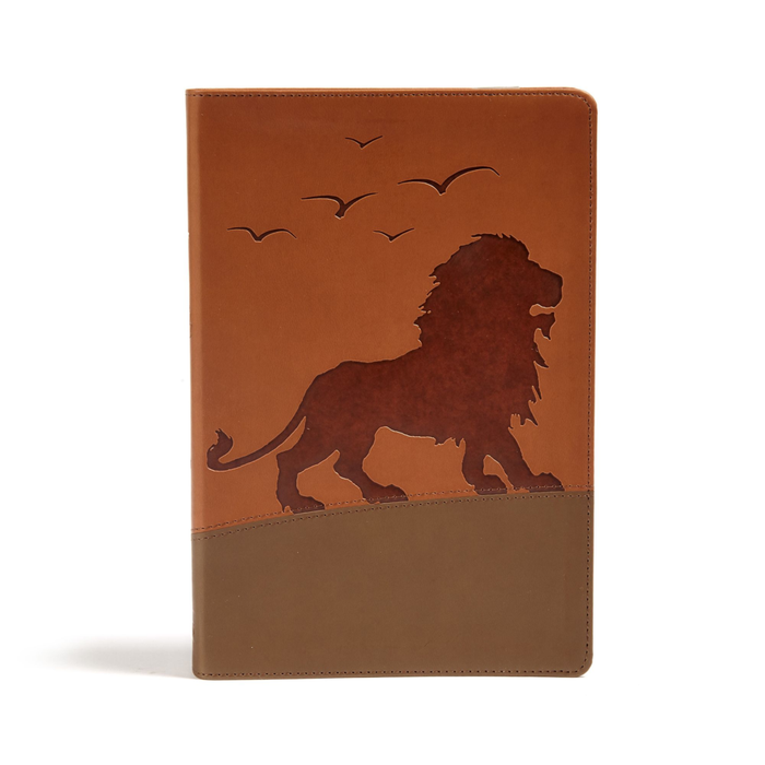 KJV ONE BIG STORY BIBLE BROWN LION LEATHERTOUCH