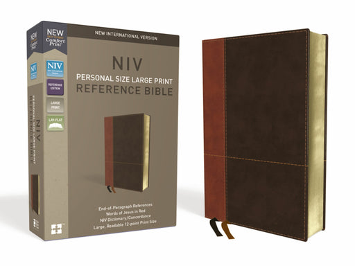 NIV, Personal Size Reference Bible, Large Print, Red Letter, Comfort Print