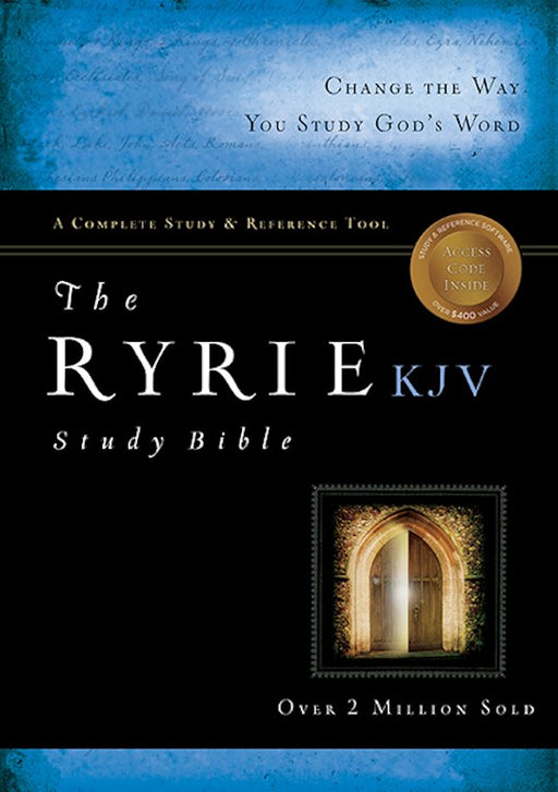 KJV Ryrie Study Bible Black Bonded Leather
