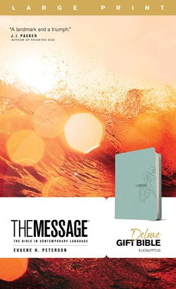 The Message Deluxe Gift Bible, Large Print, Teal