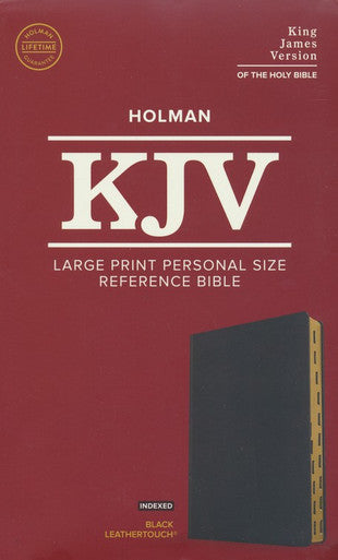 KJV Large Print Personal Size Reference Bible, Indexed Black