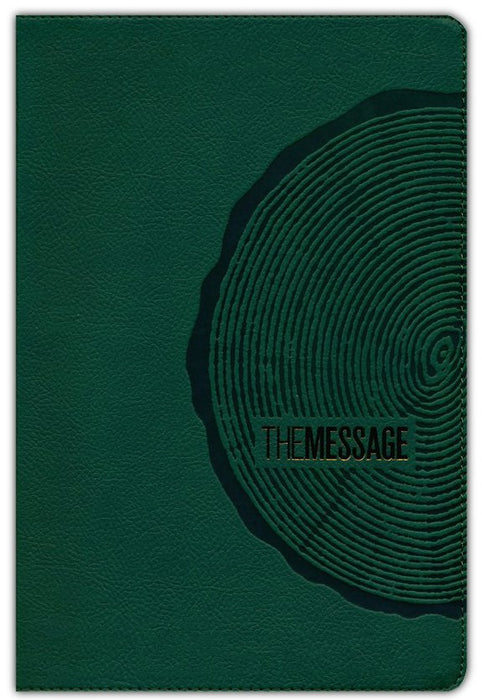 The Message Deluxe Gift Bible, Large Print, Green