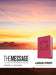 The Message Bible, Large Print, Dusty Rose Leather-Look