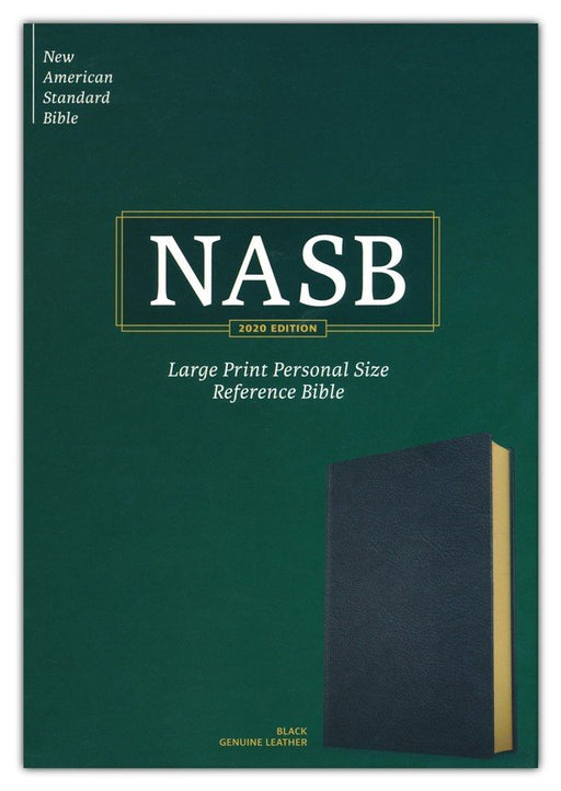 NASB 2020 Large Print Personal Size Reference Bible, Black Genuine Leather