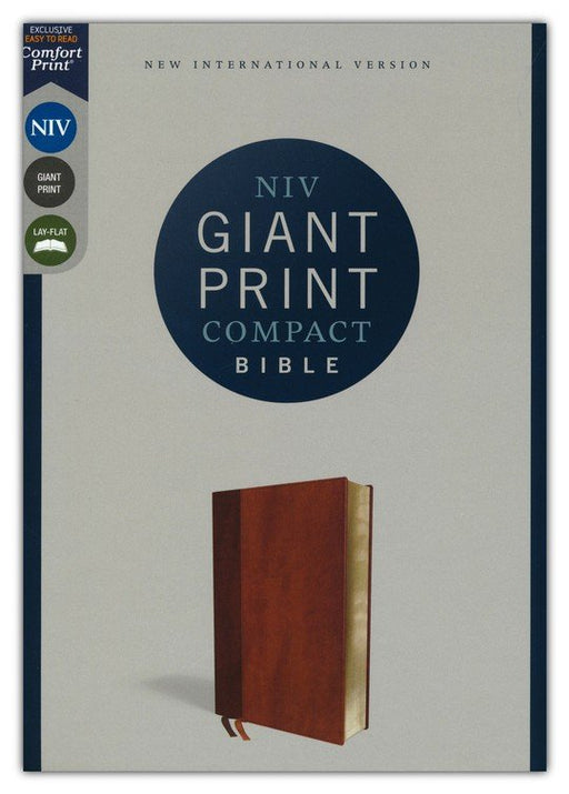 NIV Giant Print Compact Bible, Brown