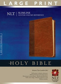 NLT Slimline Center-Column Reference Bible, Large-Print