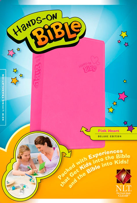 NLT Hands-On Bible, Pink LeatherLike